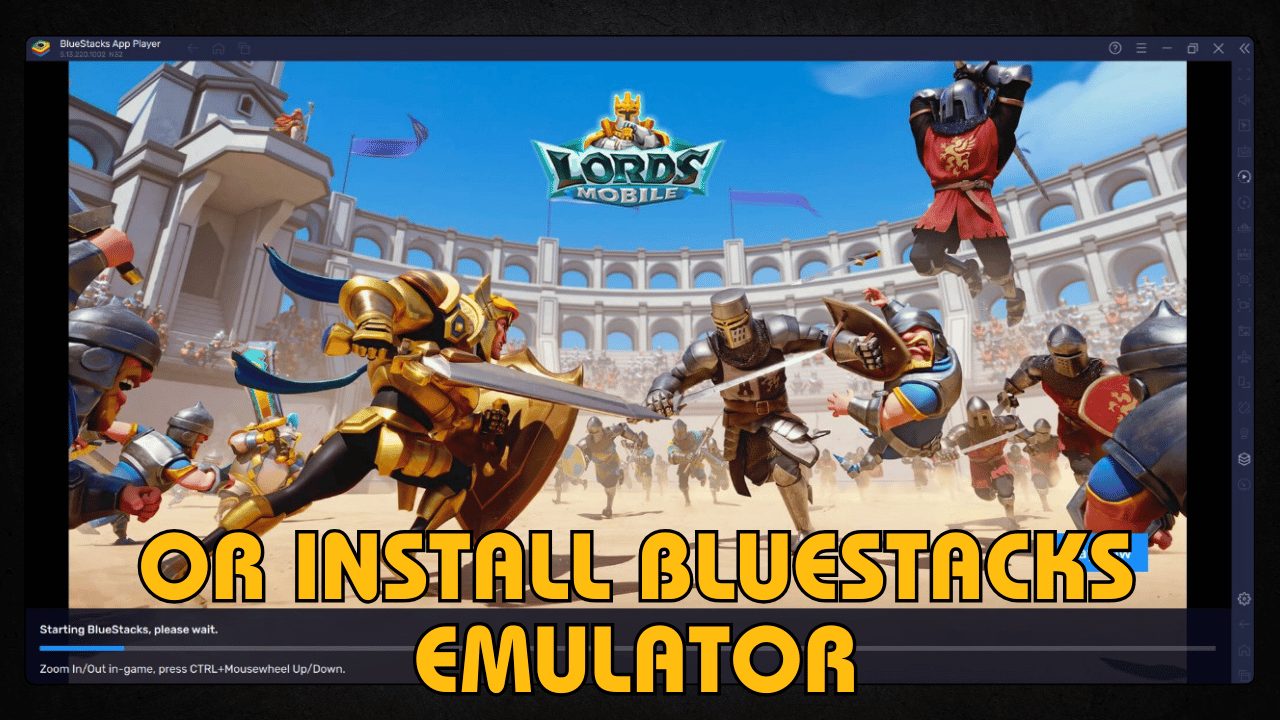 Or Install BlueStacks Emulator