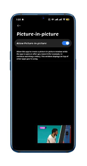 Picture-in-Picture Floating Player